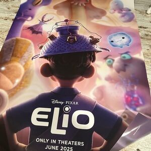 Disney Pixar Elio Poster - Purple and Blue